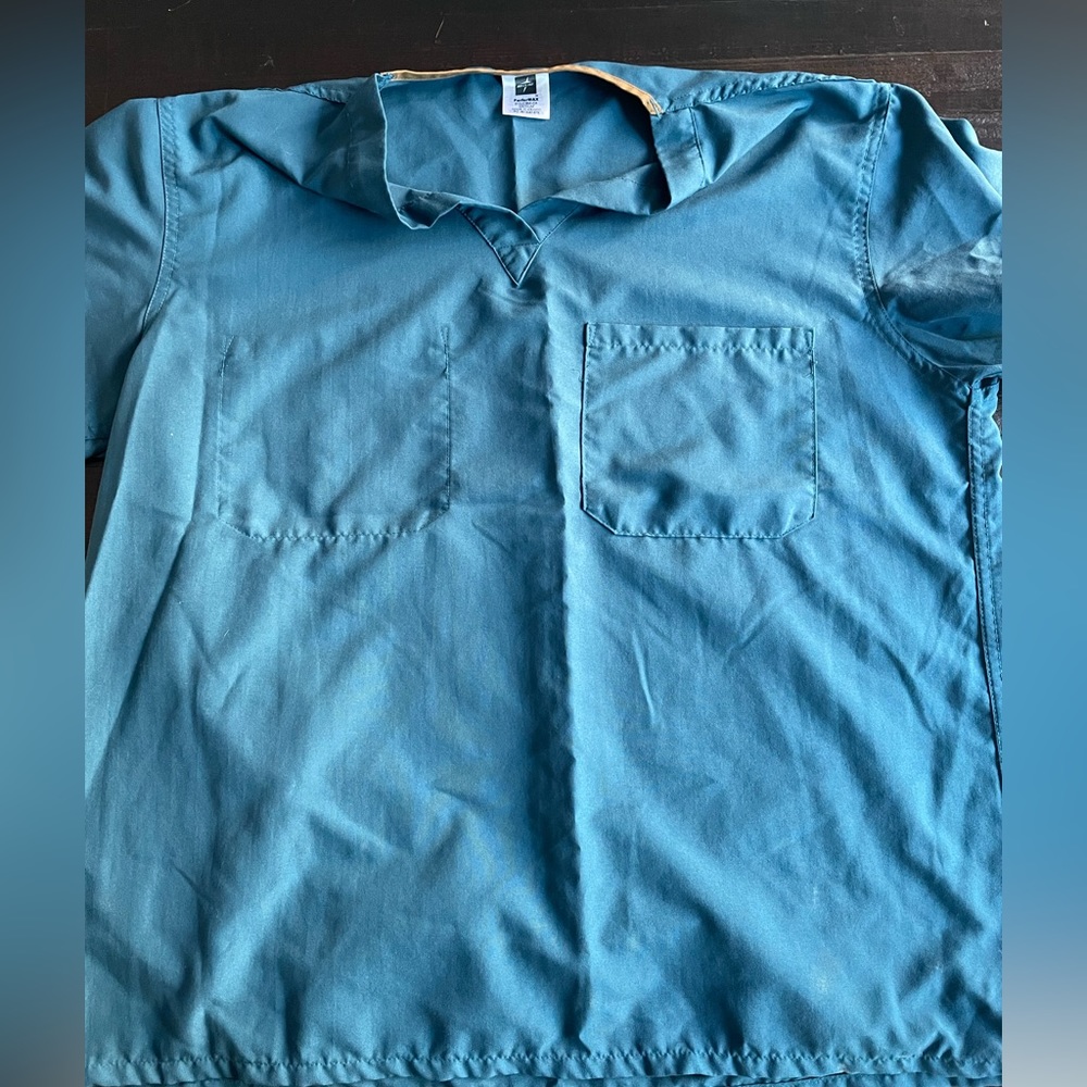 Medium Caribbean Blue Scrub Set